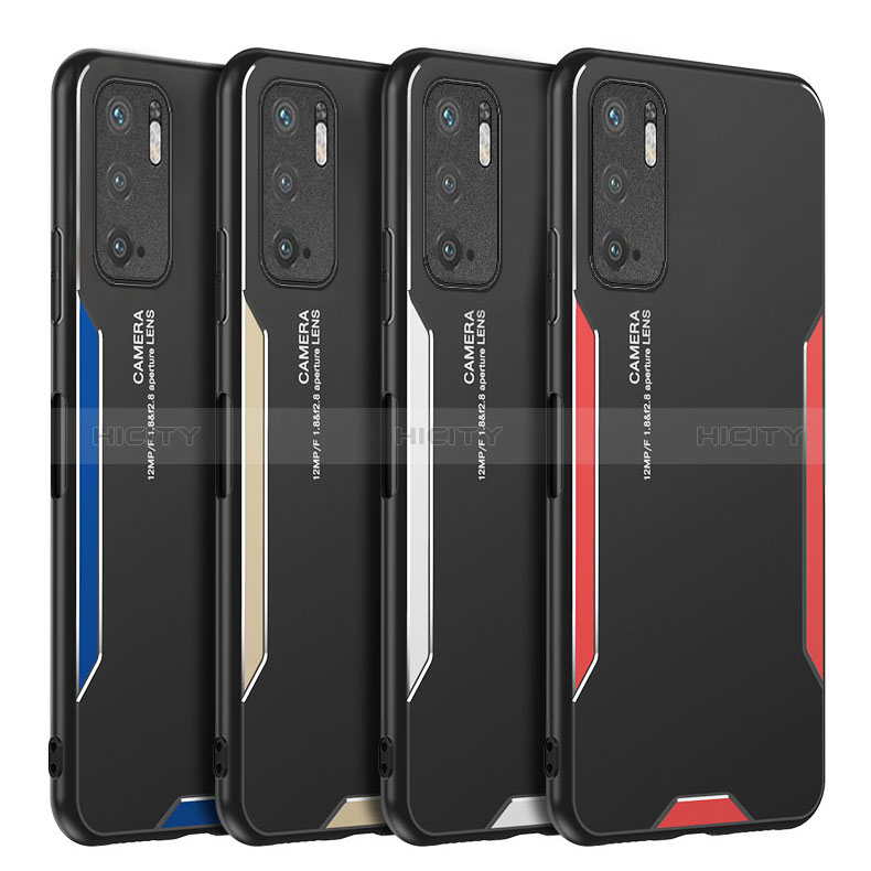 Funda Lujo Marco de Aluminio y Silicona Carcasa Bumper para Xiaomi Redmi Note 10 5G