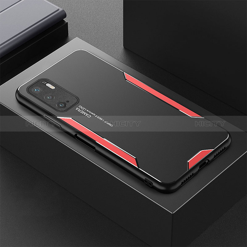 Funda Lujo Marco de Aluminio y Silicona Carcasa Bumper para Xiaomi Redmi Note 10 5G