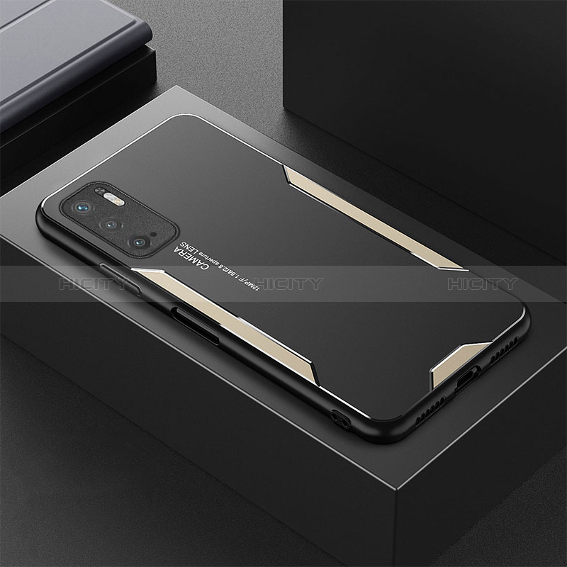 Funda Lujo Marco de Aluminio y Silicona Carcasa Bumper para Xiaomi Redmi Note 10 5G