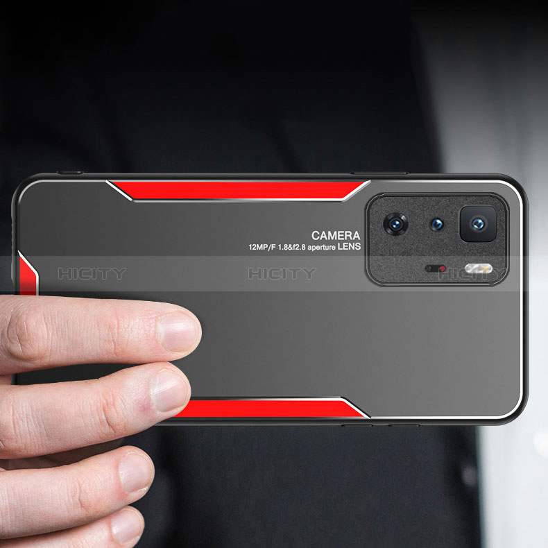 Funda Lujo Marco de Aluminio y Silicona Carcasa Bumper para Xiaomi Redmi Note 10 Pro 5G