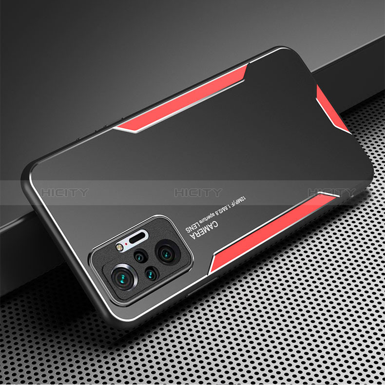 Funda Lujo Marco de Aluminio y Silicona Carcasa Bumper para Xiaomi Redmi Note 10 Pro Max