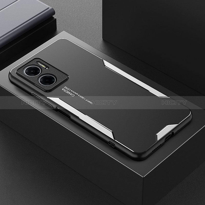 Funda Lujo Marco de Aluminio y Silicona Carcasa Bumper para Xiaomi Redmi Note 11E 5G