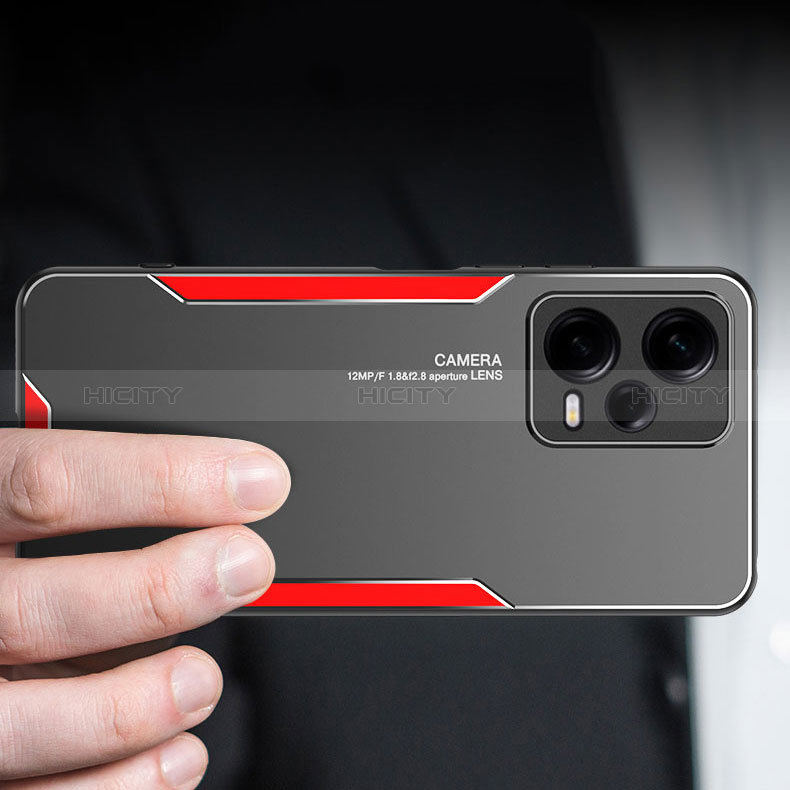 Funda Lujo Marco de Aluminio y Silicona Carcasa Bumper para Xiaomi Redmi Note 12 Pro 5G
