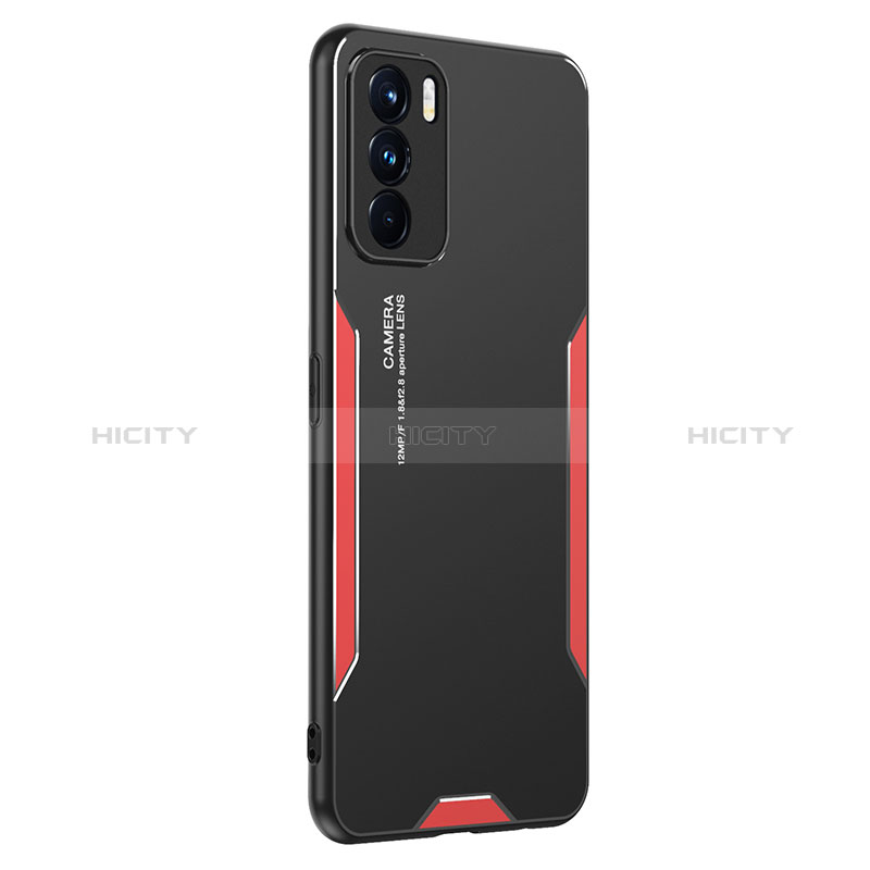 Funda Lujo Marco de Aluminio y Silicona Carcasa Bumper PB1 para Oppo K9 Pro 5G