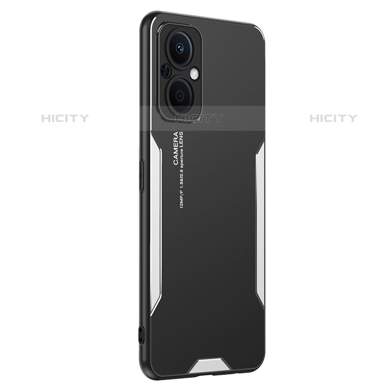 Funda Lujo Marco de Aluminio y Silicona Carcasa Bumper PB1 para Oppo Reno8 Z 5G