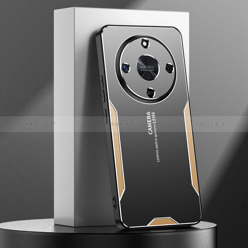 Funda Lujo Marco de Aluminio y Silicona Carcasa Bumper PB4 para Huawei Honor Magic6 Lite 5G