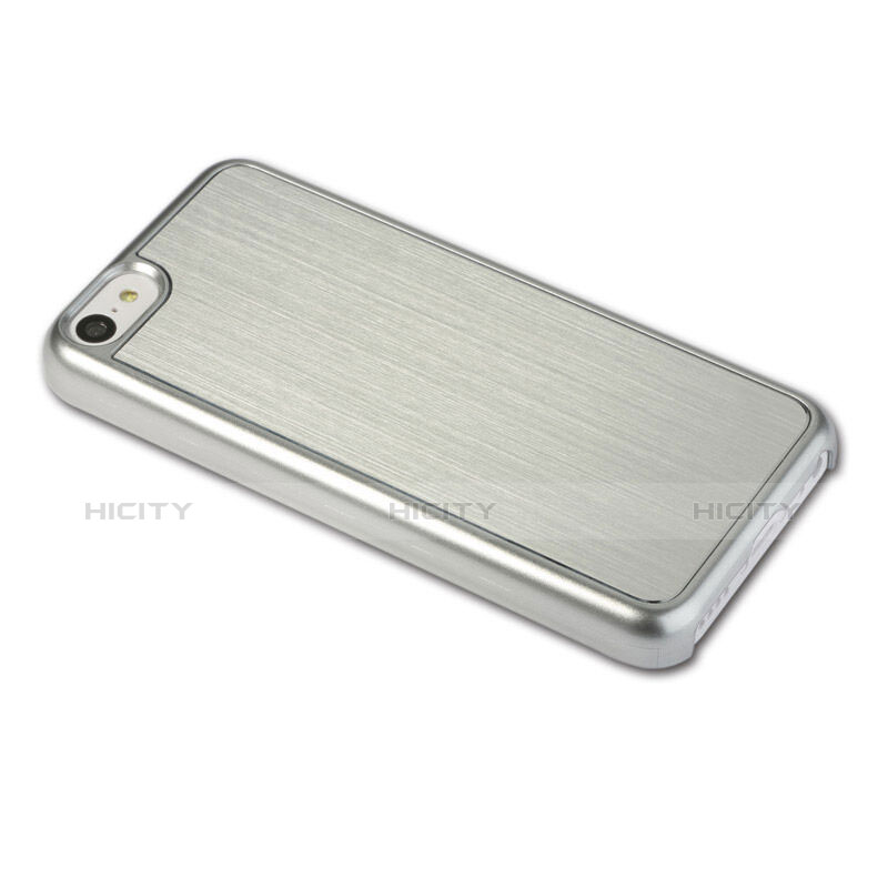 Funda Rigida Lujo Aluminio para Apple iPhone 5C Plata