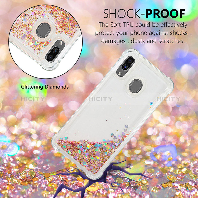 Funda Silicona Carcasa Goma Bling-Bling S01 para Samsung Galaxy A20