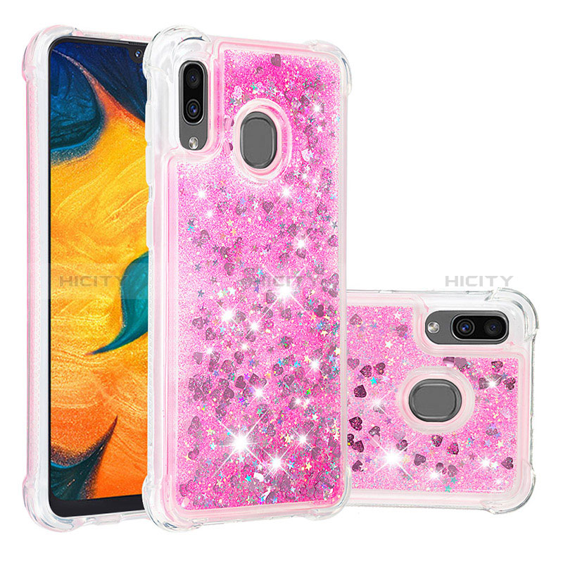 Funda Silicona Carcasa Goma Bling-Bling S01 para Samsung Galaxy A20