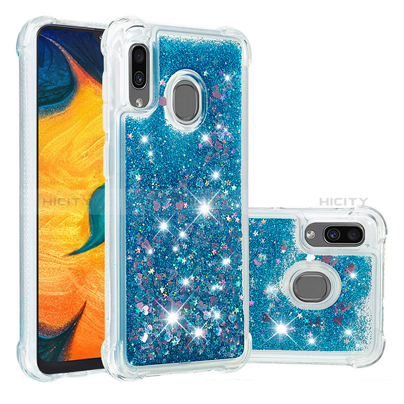 Funda Silicona Carcasa Goma Bling-Bling S01 para Samsung Galaxy A20