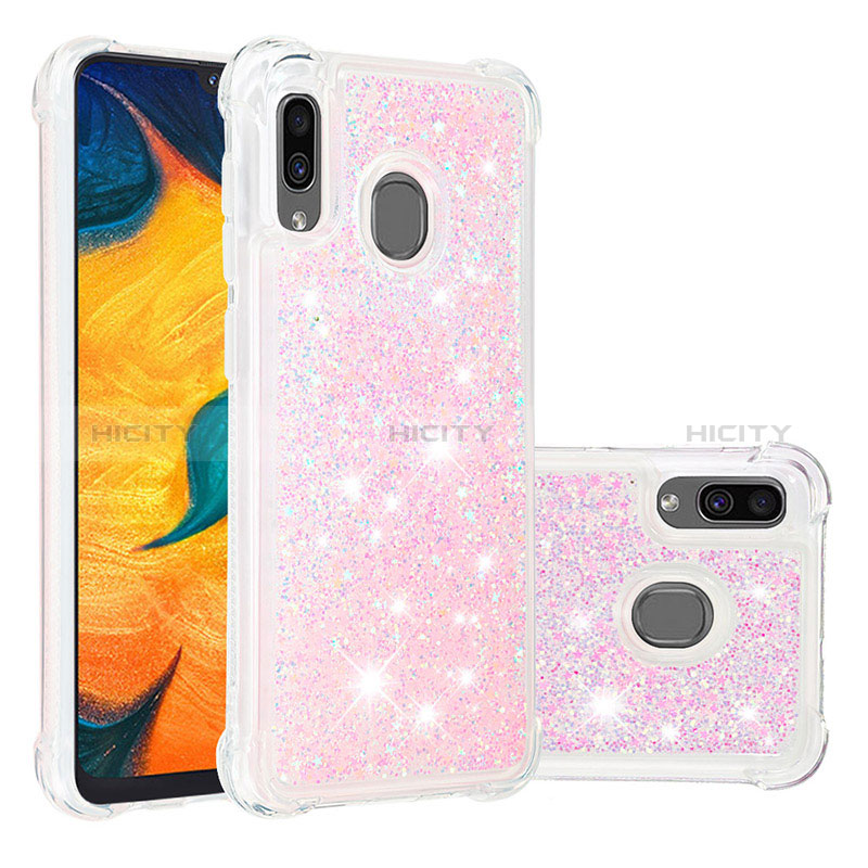 Funda Silicona Carcasa Goma Bling-Bling S01 para Samsung Galaxy A20