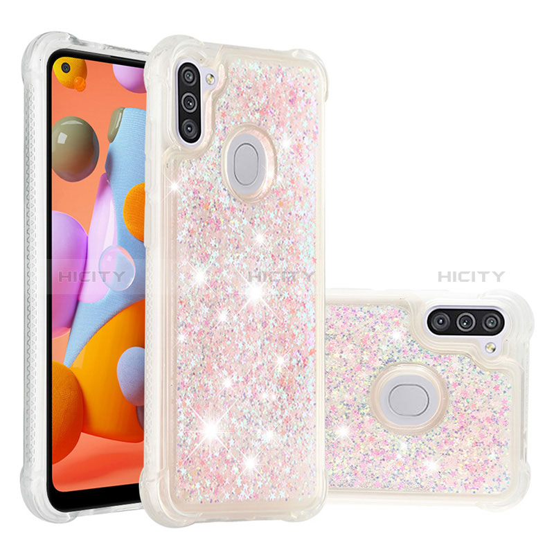 Funda Silicona Carcasa Goma Bling-Bling S01 para Samsung Galaxy M11