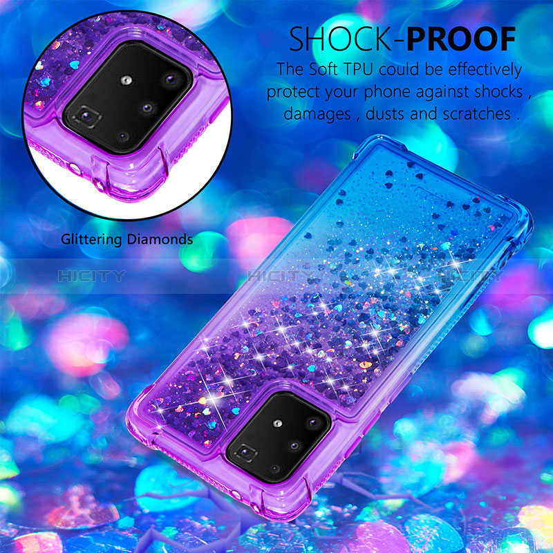 Funda Silicona Carcasa Goma Bling-Bling S02 para Samsung Galaxy A91