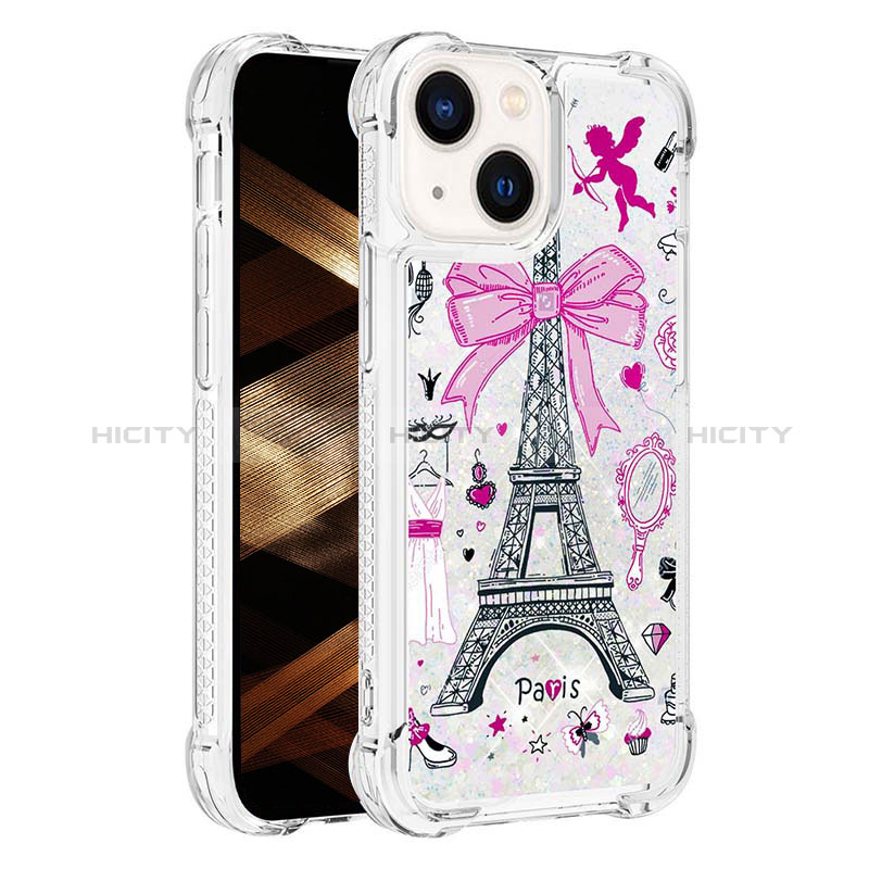 Funda Silicona Carcasa Goma Bling-Bling S03 para Apple iPhone 13