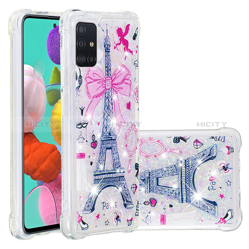 Funda Silicona Carcasa Goma Bling-Bling S03 para Samsung Galaxy A51 4G