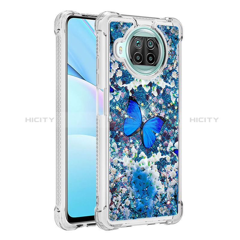 Funda Silicona Carcasa Goma Bling-Bling S03 para Xiaomi Mi 10T Lite 5G Azul