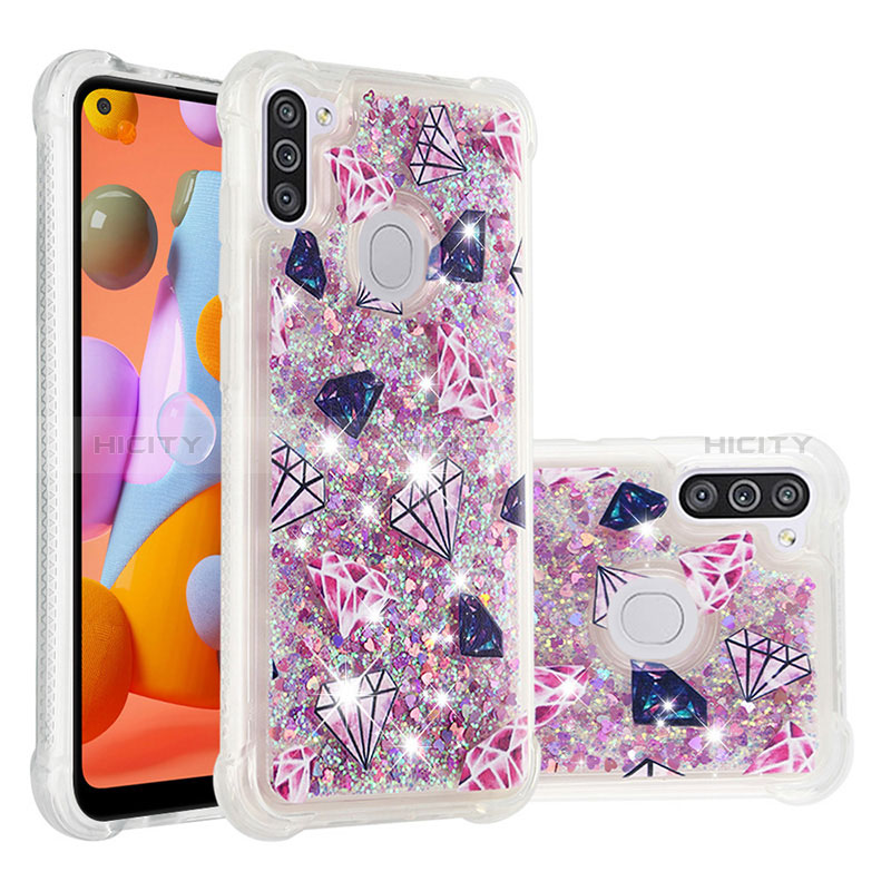 Funda Silicona Carcasa Goma Bling-Bling S04 para Samsung Galaxy M11