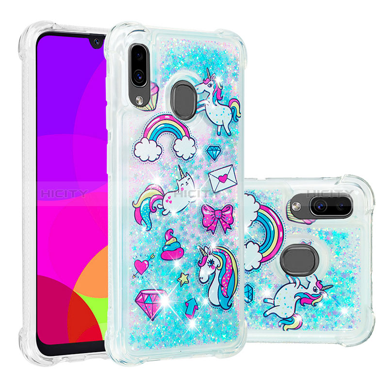 Funda Silicona Carcasa Goma Bling-Bling S05 para Samsung Galaxy A20