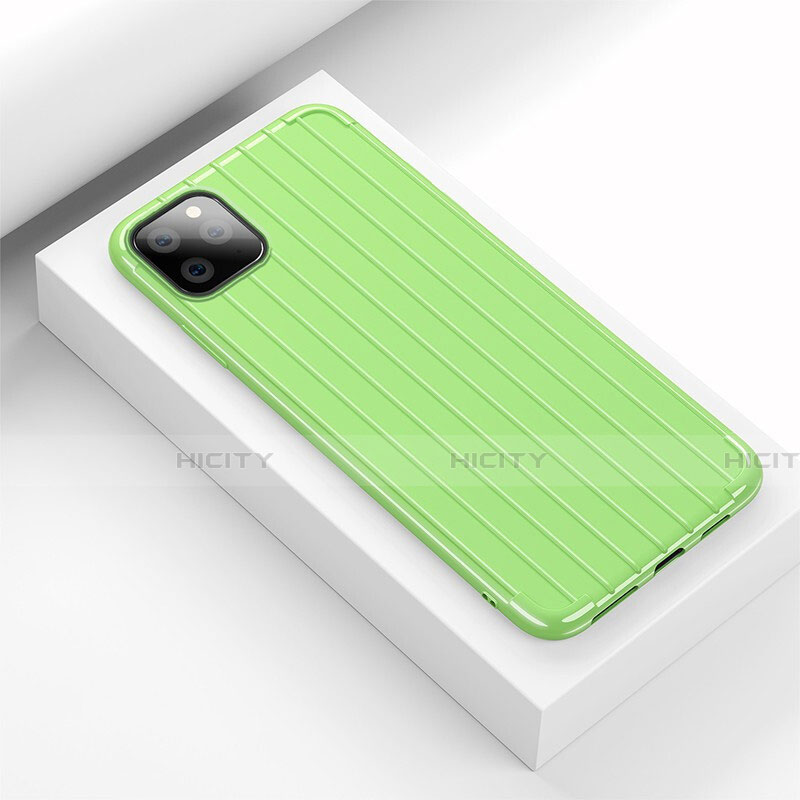 Funda Silicona Carcasa Goma Line C01 para Apple iPhone 11 Pro Verde