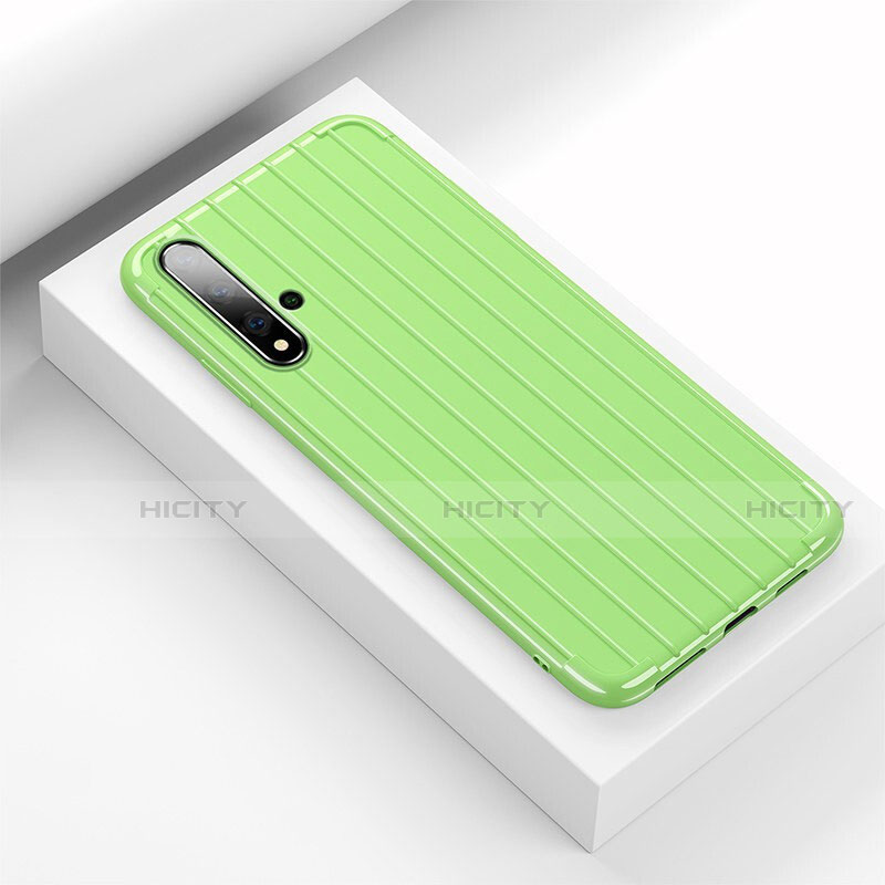 Funda Silicona Carcasa Goma Line C01 para Huawei Nova 5 Verde