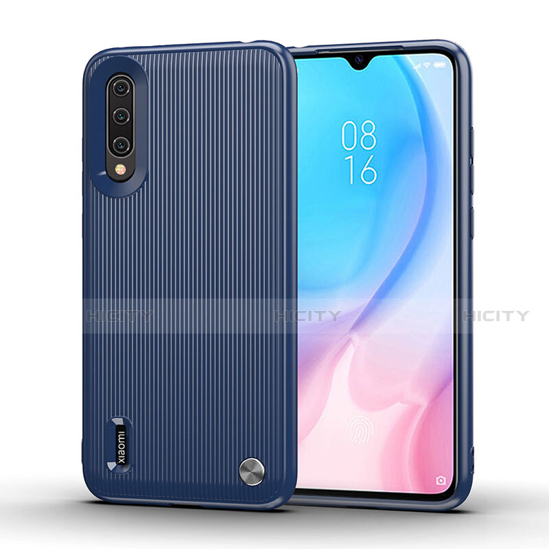 Funda Silicona Carcasa Goma Line C01 para Xiaomi Mi A3 Azul