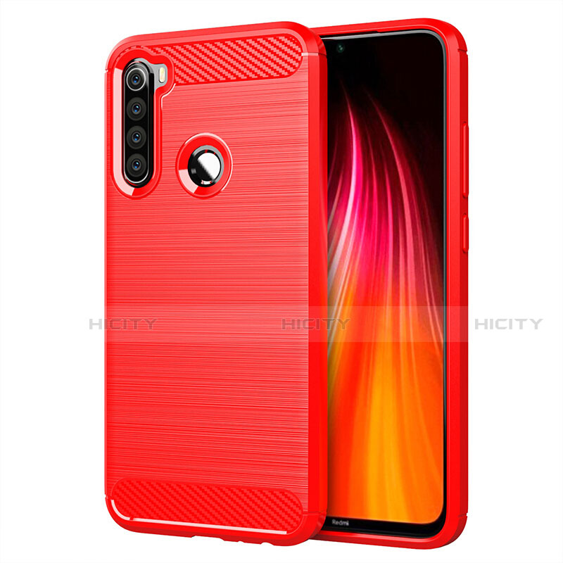 Funda Silicona Carcasa Goma Line C01 para Xiaomi Redmi Note 8T Rojo