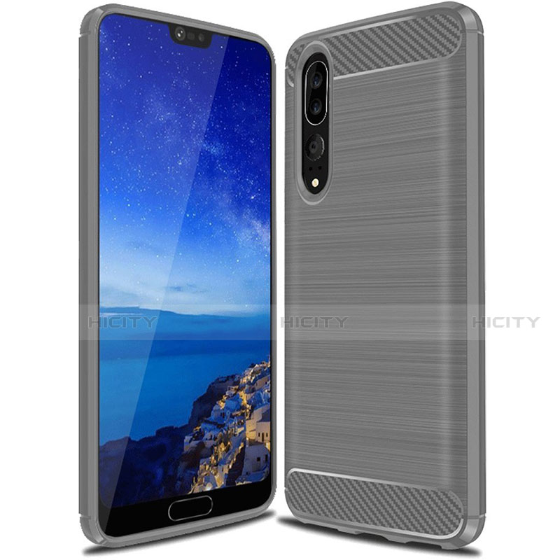 Funda Silicona Carcasa Goma Line C03 para Huawei P20 Pro Gris