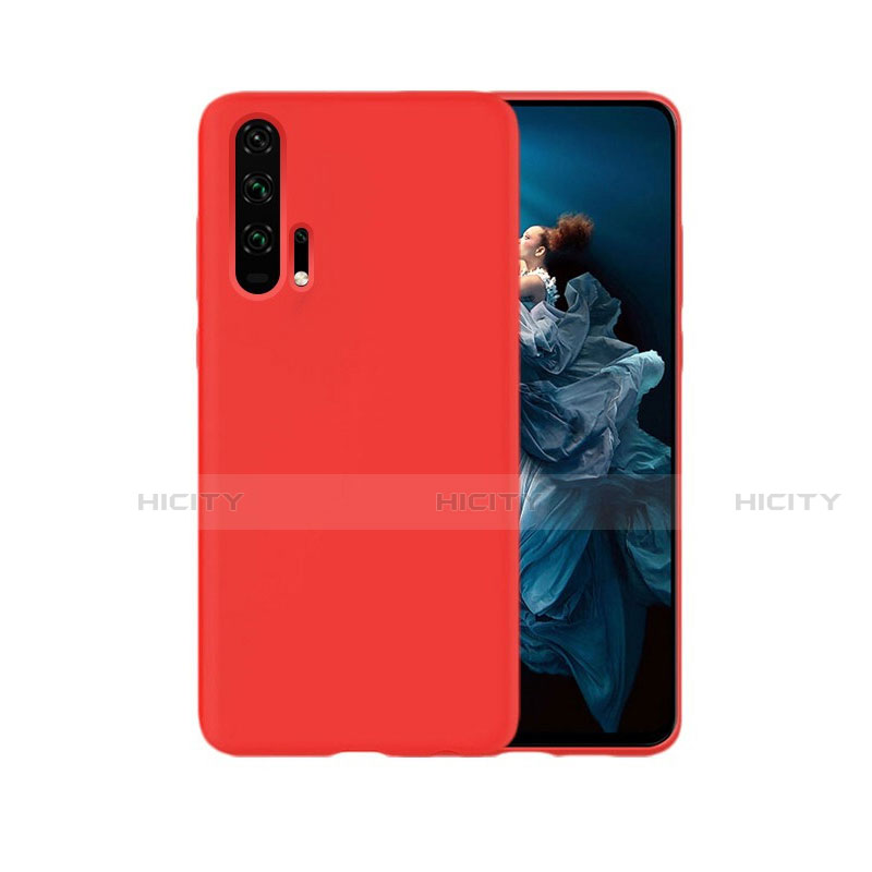 Funda Silicona Carcasa Goma Line C07 para Huawei Honor 20 Pro Rojo