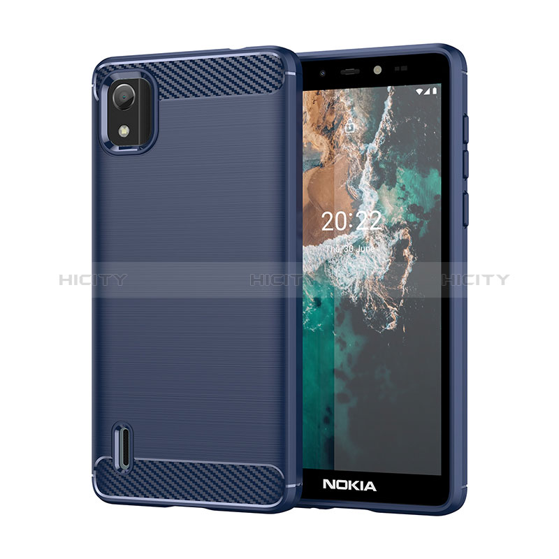 Funda Silicona Carcasa Goma Line MF1 para Nokia C2 2nd Edition Azul