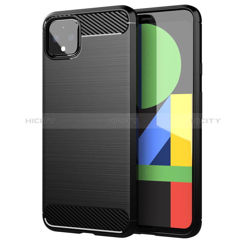 Funda Silicona Carcasa Goma Line para Google Pixel 4 XL Negro