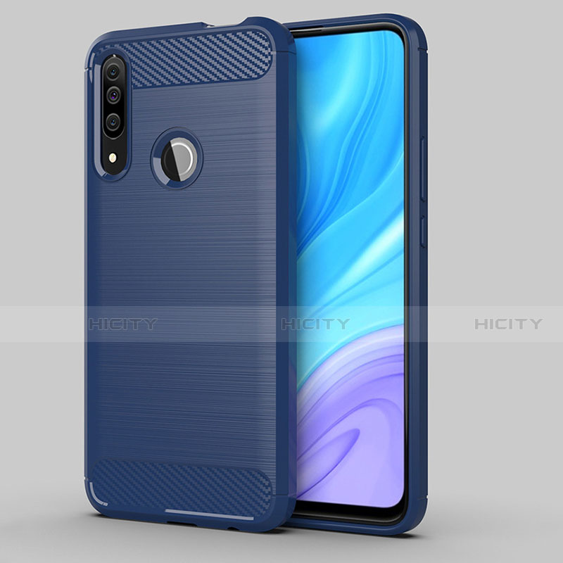 Funda Silicona Carcasa Goma Line para Huawei Enjoy 10 Plus Azul