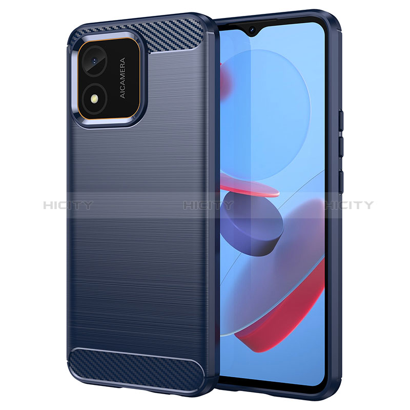 Funda Silicona Carcasa Goma Line para Huawei Honor X5 Azul