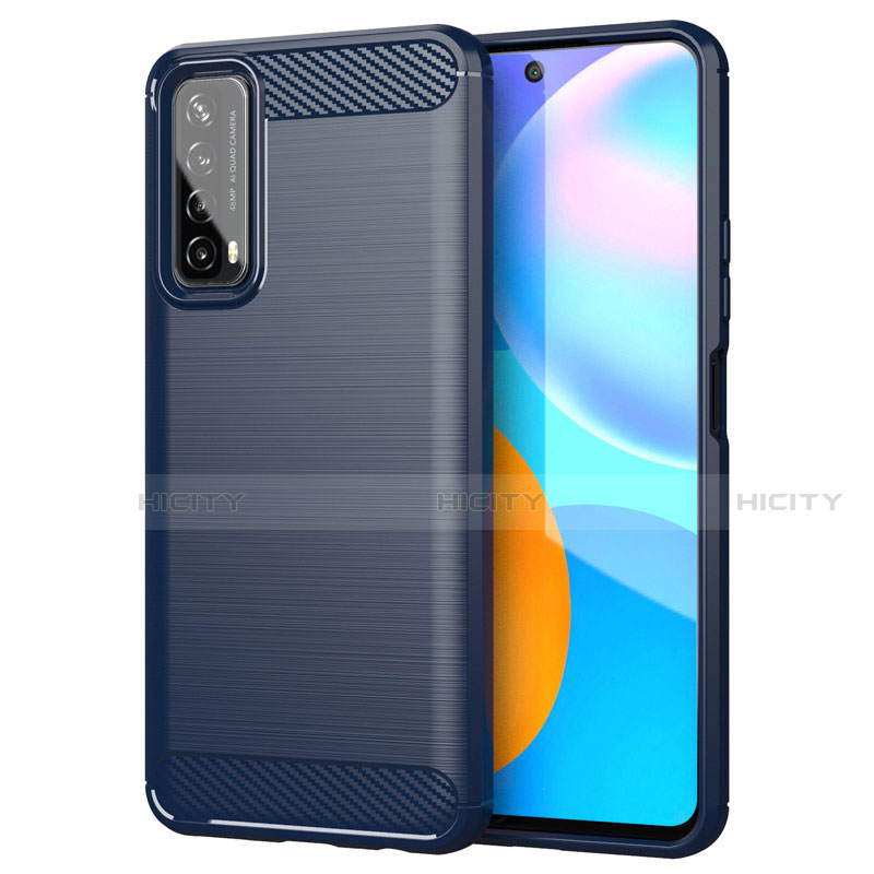 Funda Silicona Carcasa Goma Line para Huawei P Smart (2021) Azul