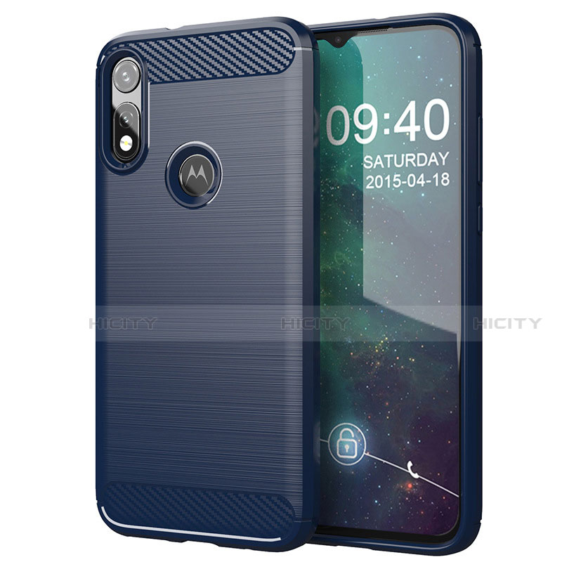 Funda Silicona Carcasa Goma Line para Motorola Moto E (2020) Azul