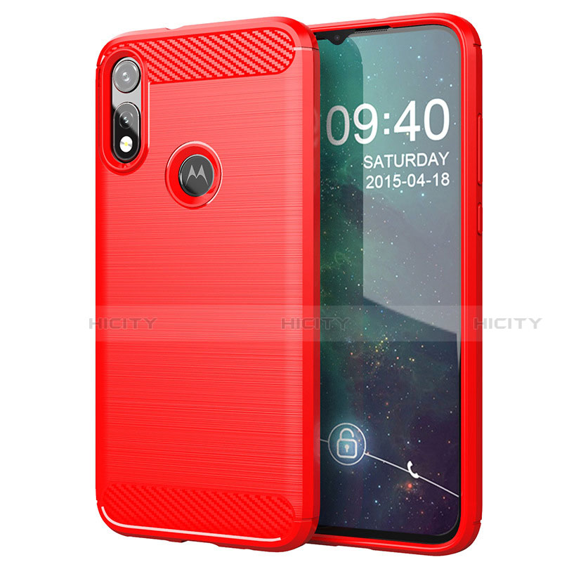 Funda Silicona Carcasa Goma Line para Motorola Moto E (2020) Rojo