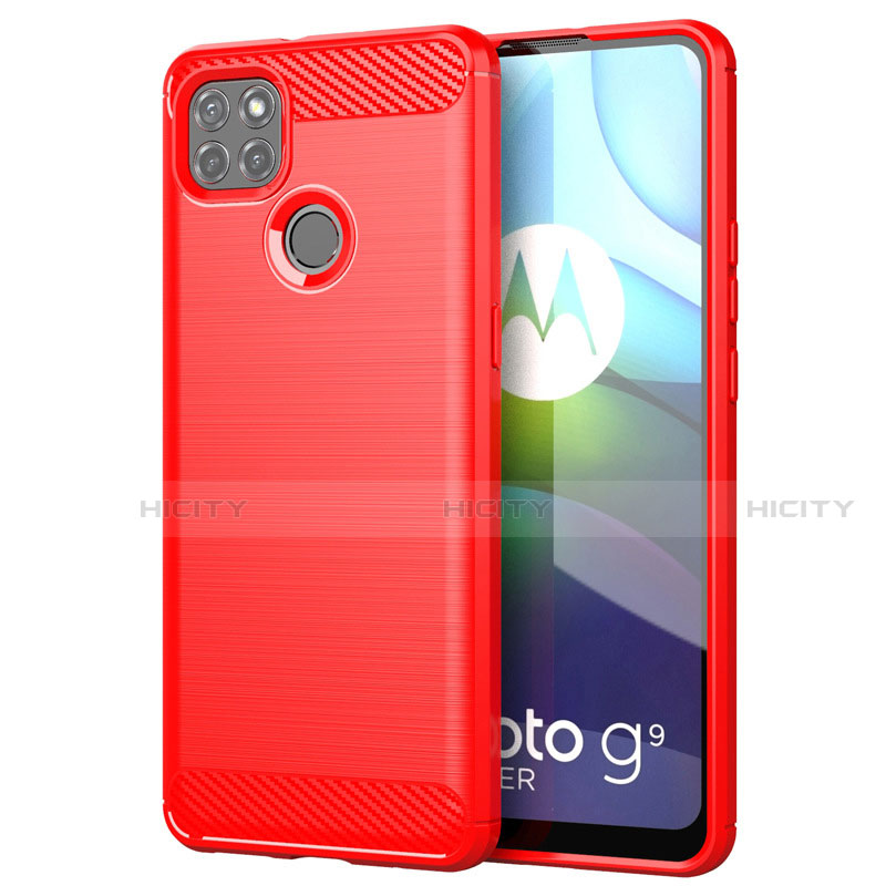 Funda Silicona Carcasa Goma Line para Motorola Moto G9 Power Rojo