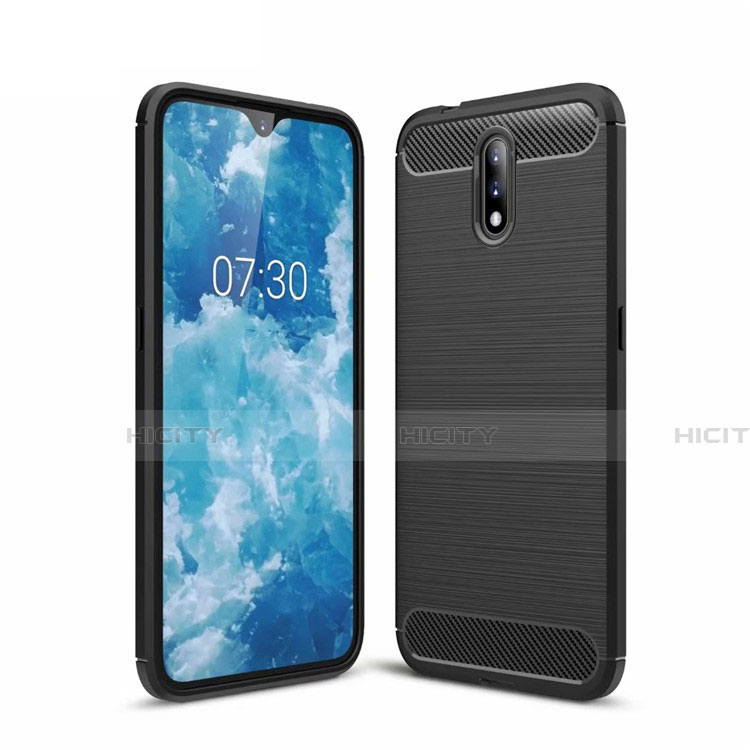 Funda Silicona Carcasa Goma Line para Nokia 2.3 Negro