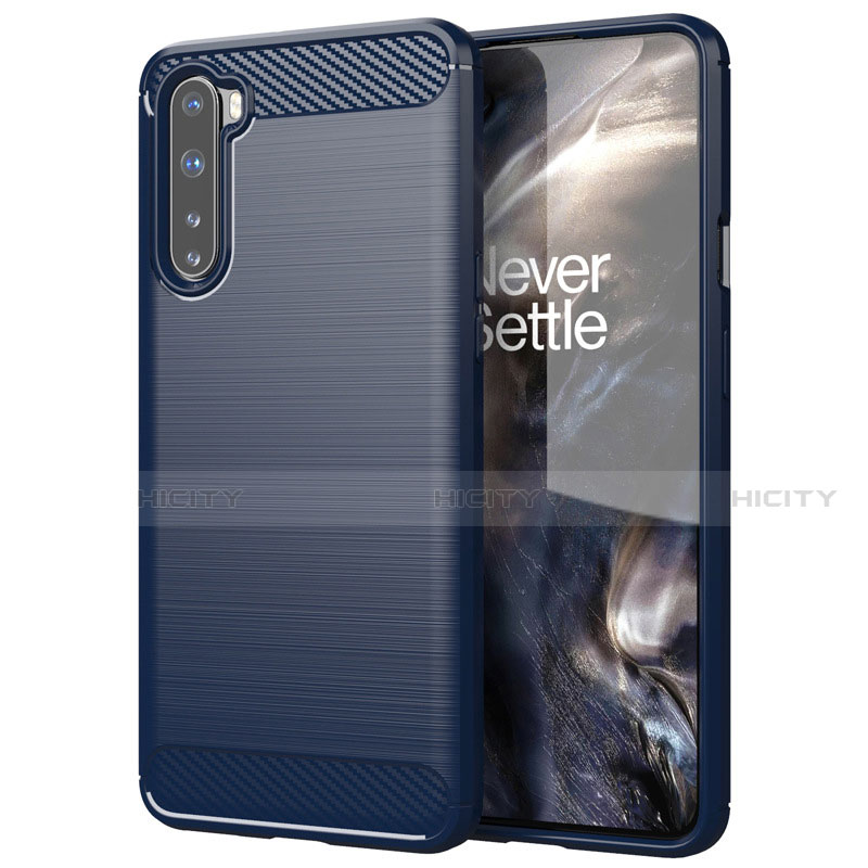 Funda Silicona Carcasa Goma Line para OnePlus Nord Azul