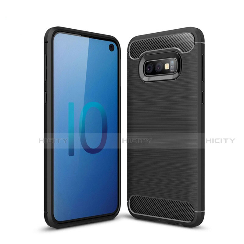 Funda Silicona Carcasa Goma Line para Samsung Galaxy S10e Negro