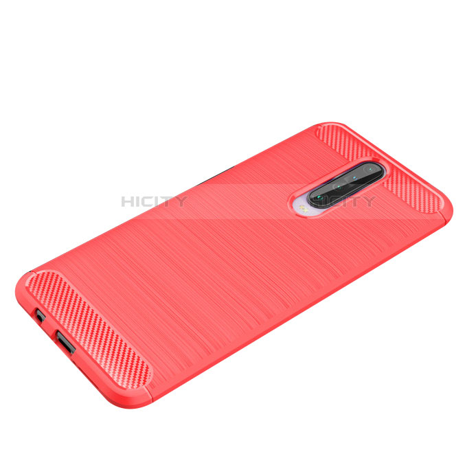 Funda Silicona Carcasa Goma Line para Xiaomi Poco X2 Rojo