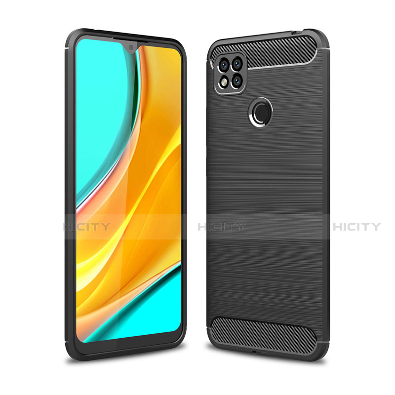 Funda Silicona Carcasa Goma Line para Xiaomi Redmi 9 India Negro