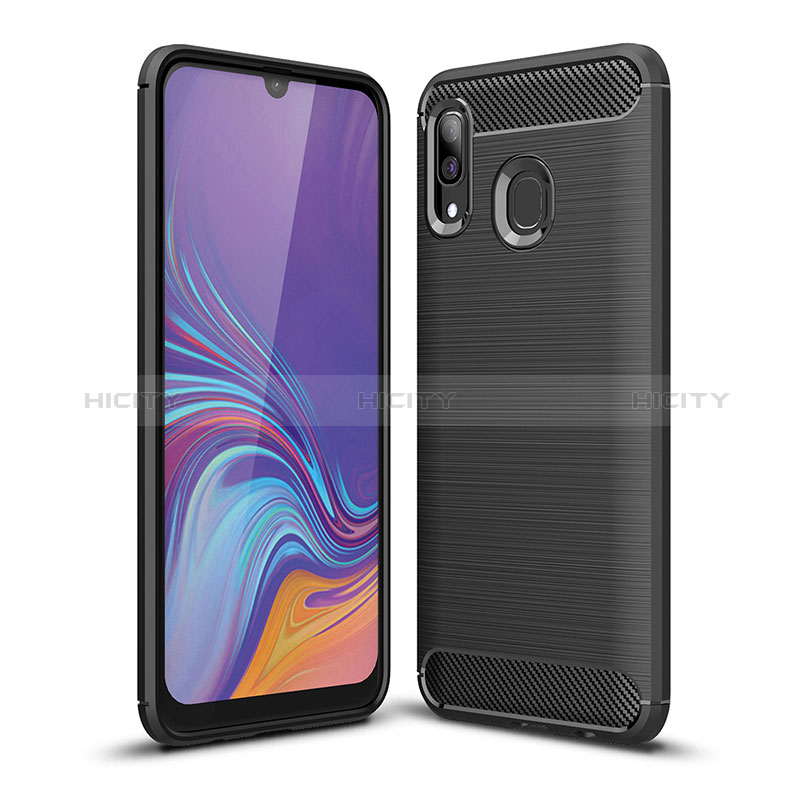 Funda Silicona Carcasa Goma Line WL1 para Samsung Galaxy A40 Negro