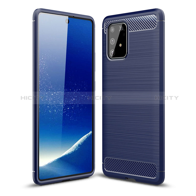 Funda Silicona Carcasa Goma Line WL1 para Samsung Galaxy A91 Azul