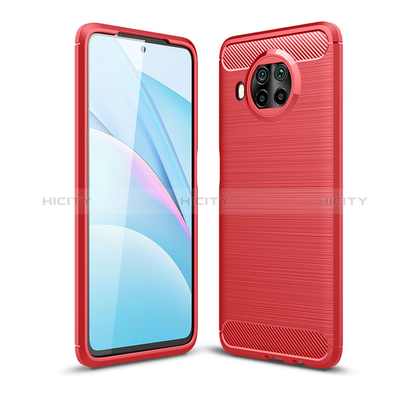 Funda Silicona Carcasa Goma Line WL1 para Xiaomi Mi 10i 5G Rojo