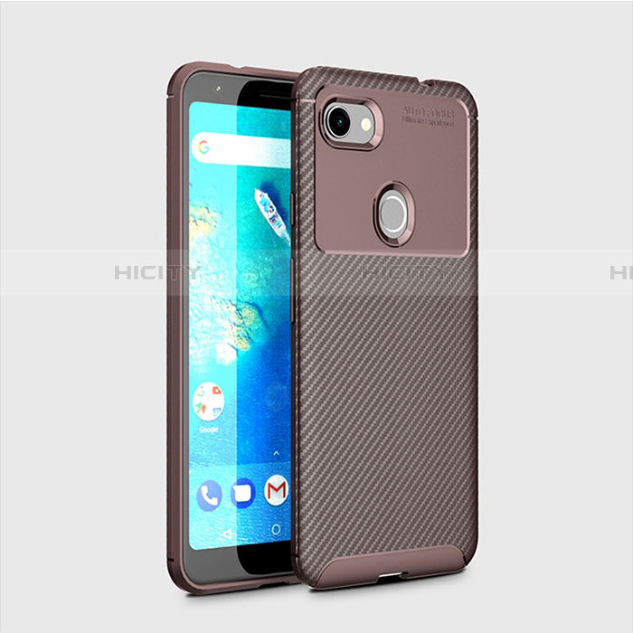 Funda Silicona Carcasa Goma Twill para Google Pixel 3a Marron