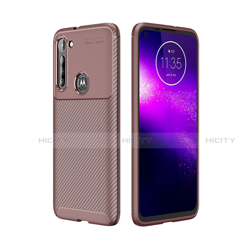 Funda Silicona Carcasa Goma Twill para Motorola Moto G8 Power Marron