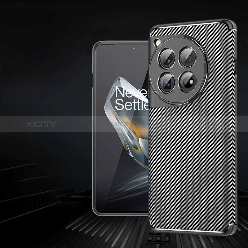 Funda Silicona Carcasa Goma Twill para OnePlus 12 5G Negro