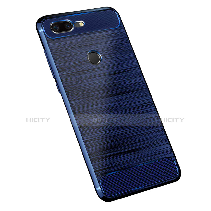 Funda Silicona Carcasa Goma Twill para OnePlus 5T A5010 Azul