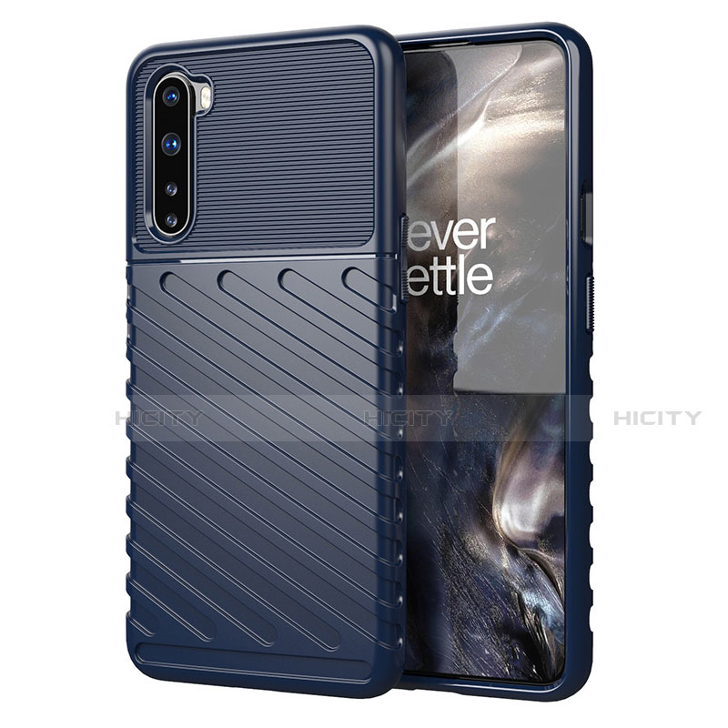 Funda Silicona Carcasa Goma Twill para OnePlus Nord Azul