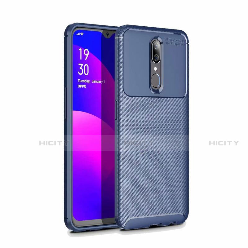 Funda Silicona Carcasa Goma Twill para Oppo A9 Azul